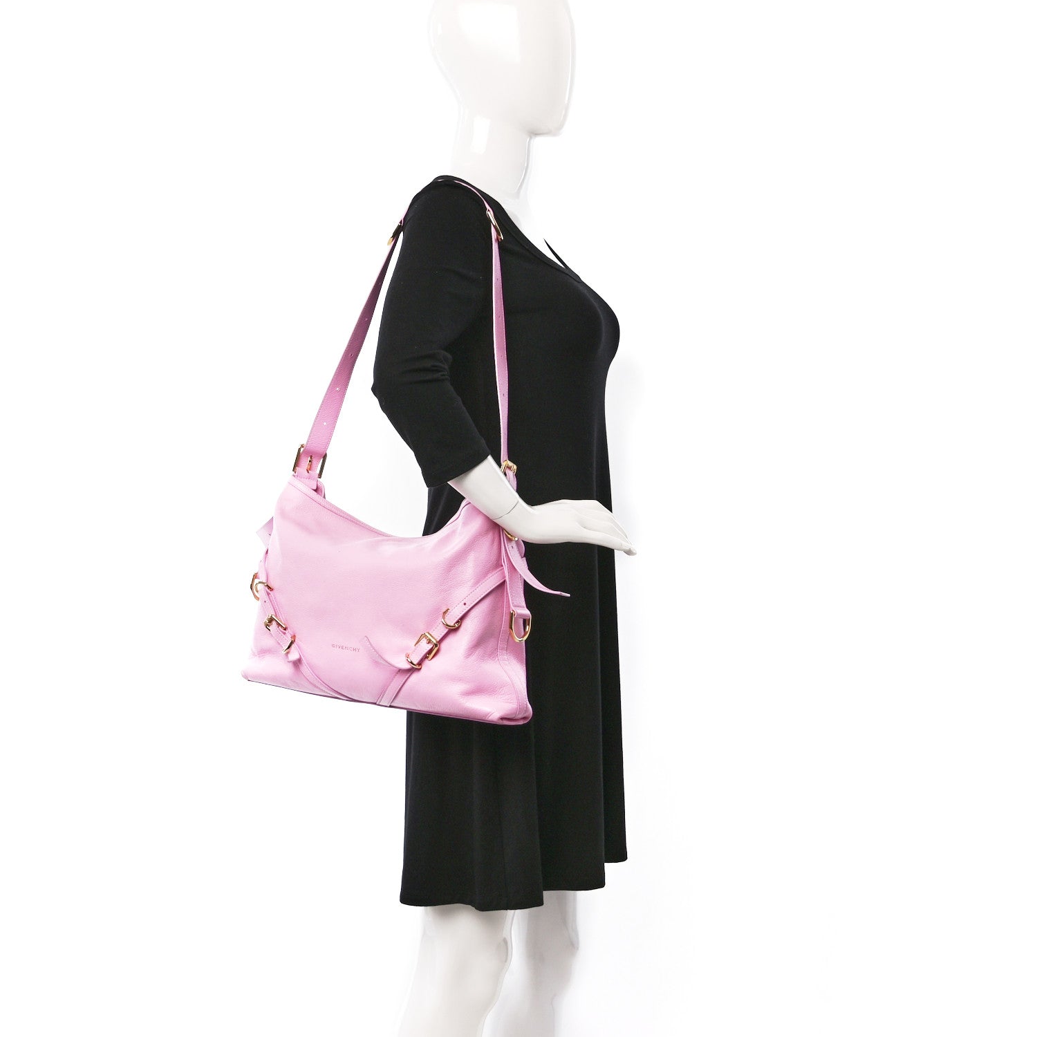 Givenchy Calfskin Medium Voyou Bag Pink 2 of 17