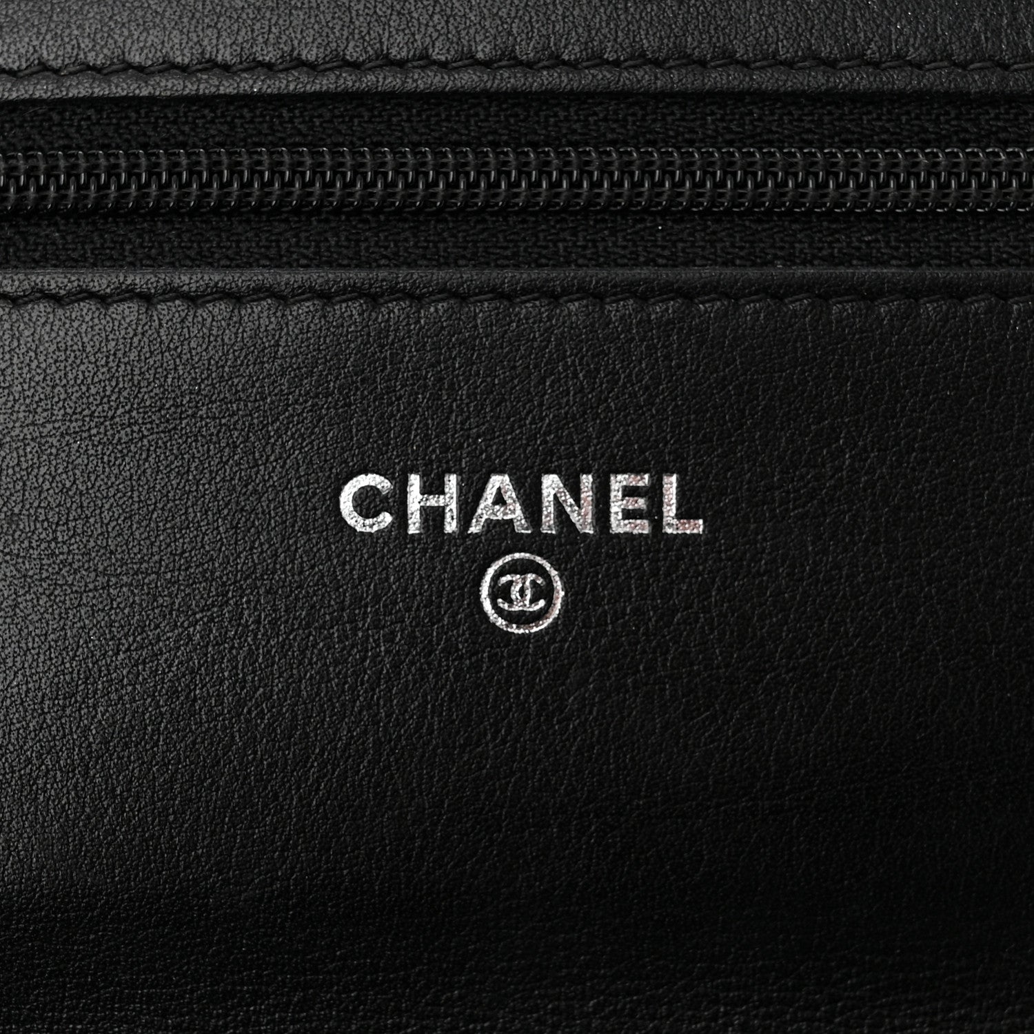 Chanel Caviar Timeless CC Wallet on Chain WOC Black 6 of 12
