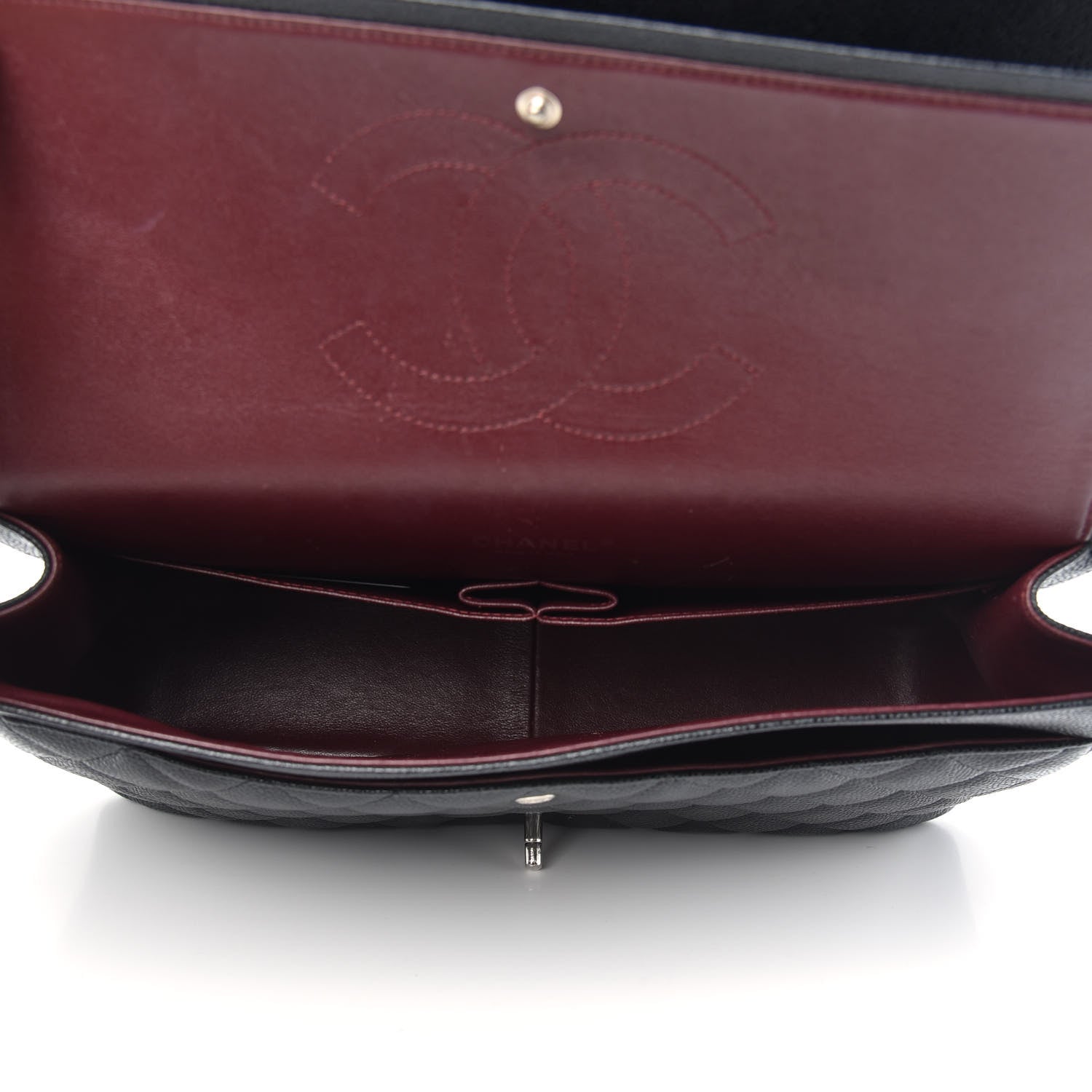 Chanel Caviar Quilted Maxi Double Flap Black 5 of 10