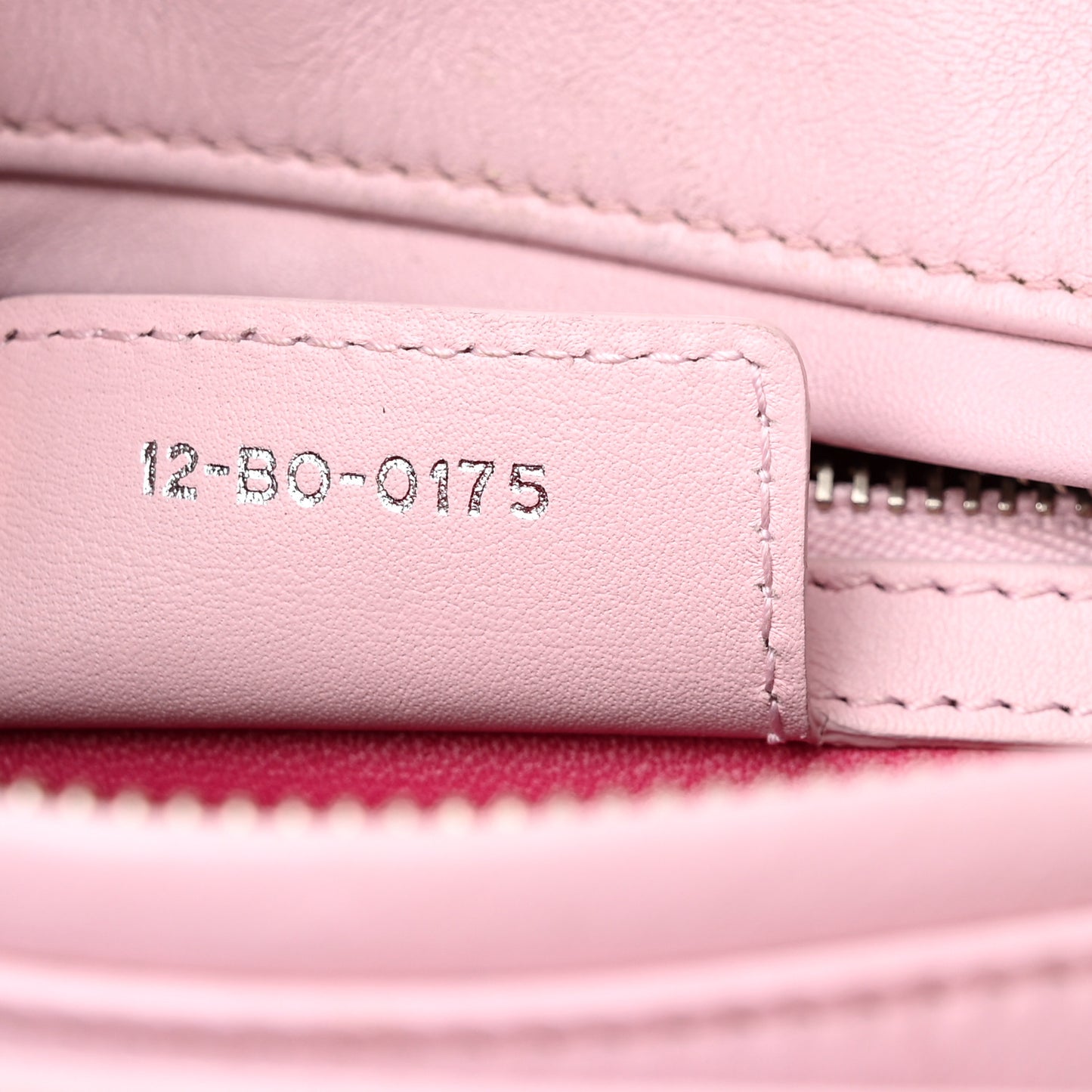 Calfskin Patent Embroidered Valentines Day Heart Medium Lady Dior Pink Multicolor