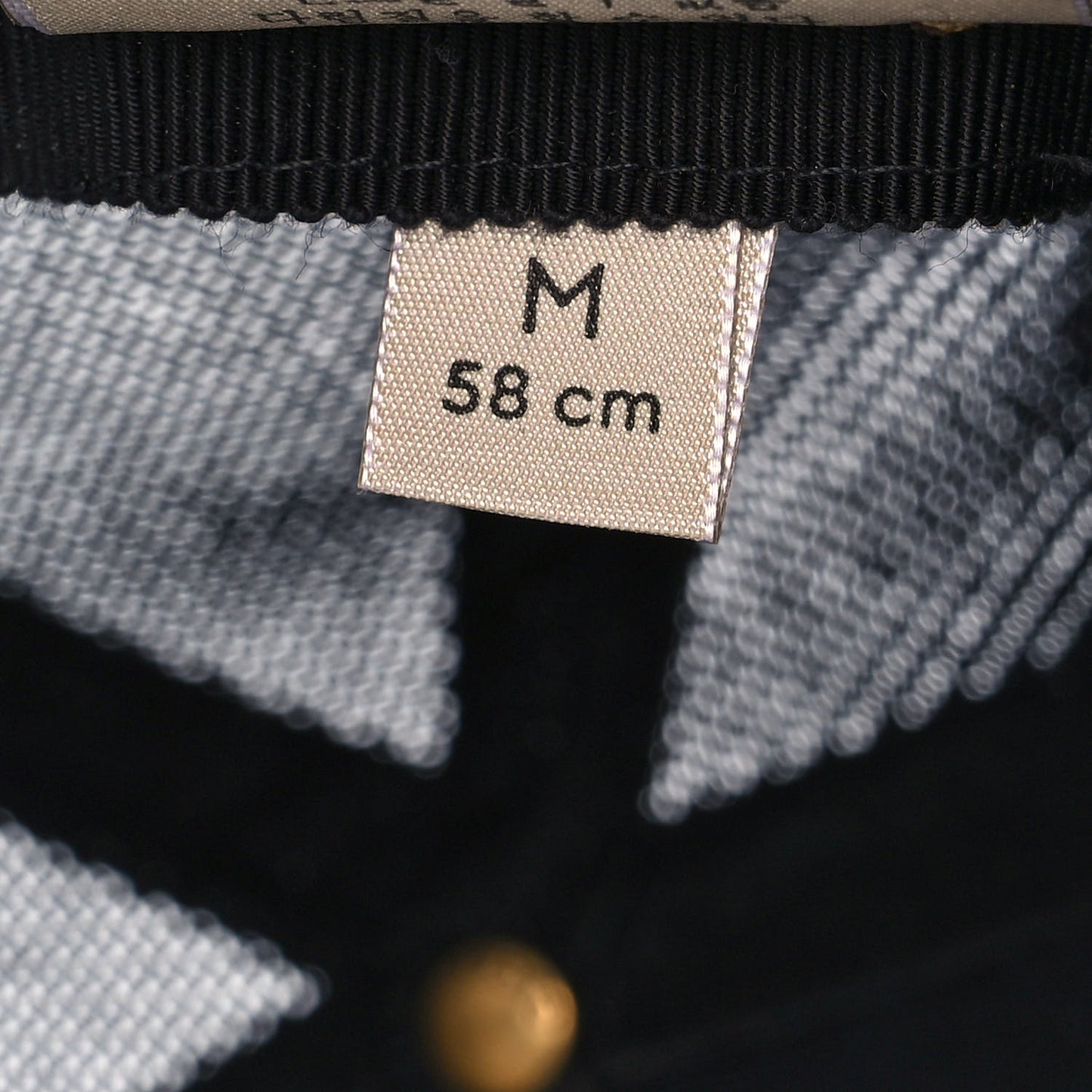 GG Supreme Monogram Bee Print Baseball Hat M Beige