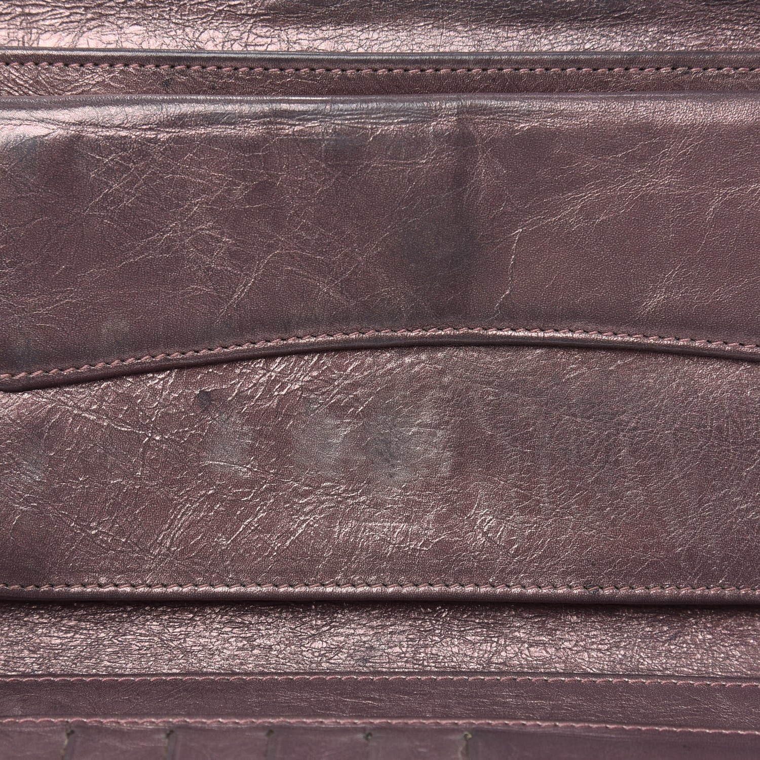 Chanel Metallic Aged Calfskin Quilted Reissue Long Flap Wallet Purple 9 of 12