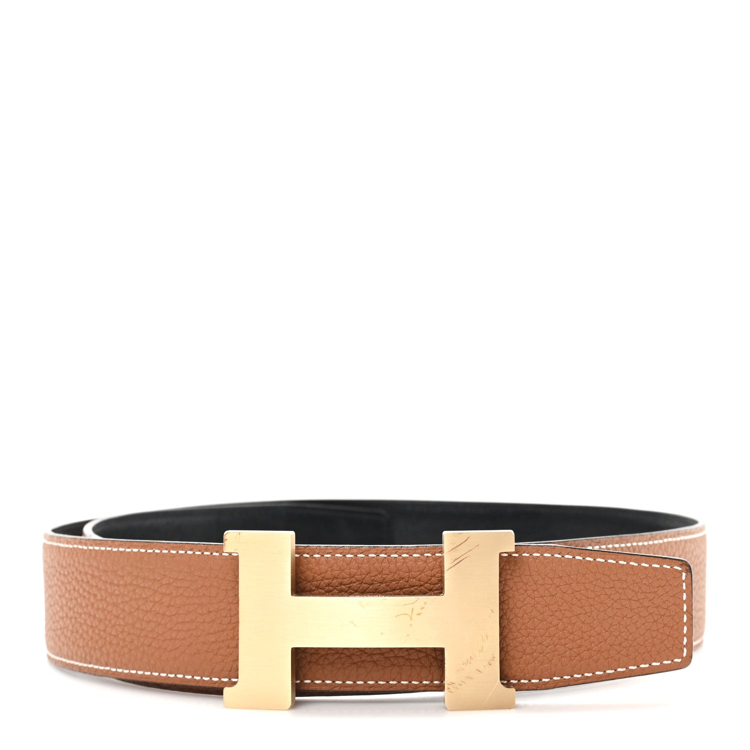 Hermes Swift Togo 32mm H Belt 85 34 Black Gold 1821373 – FASHIONPHILE