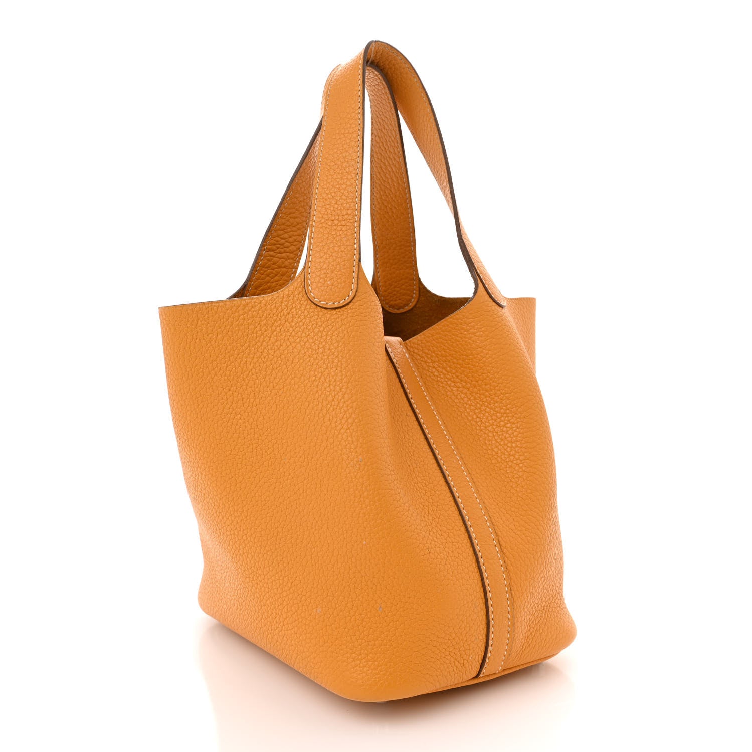 Hermes Taurillon Clemence Picotin Lock 18 PM Moutarde 3 of 13