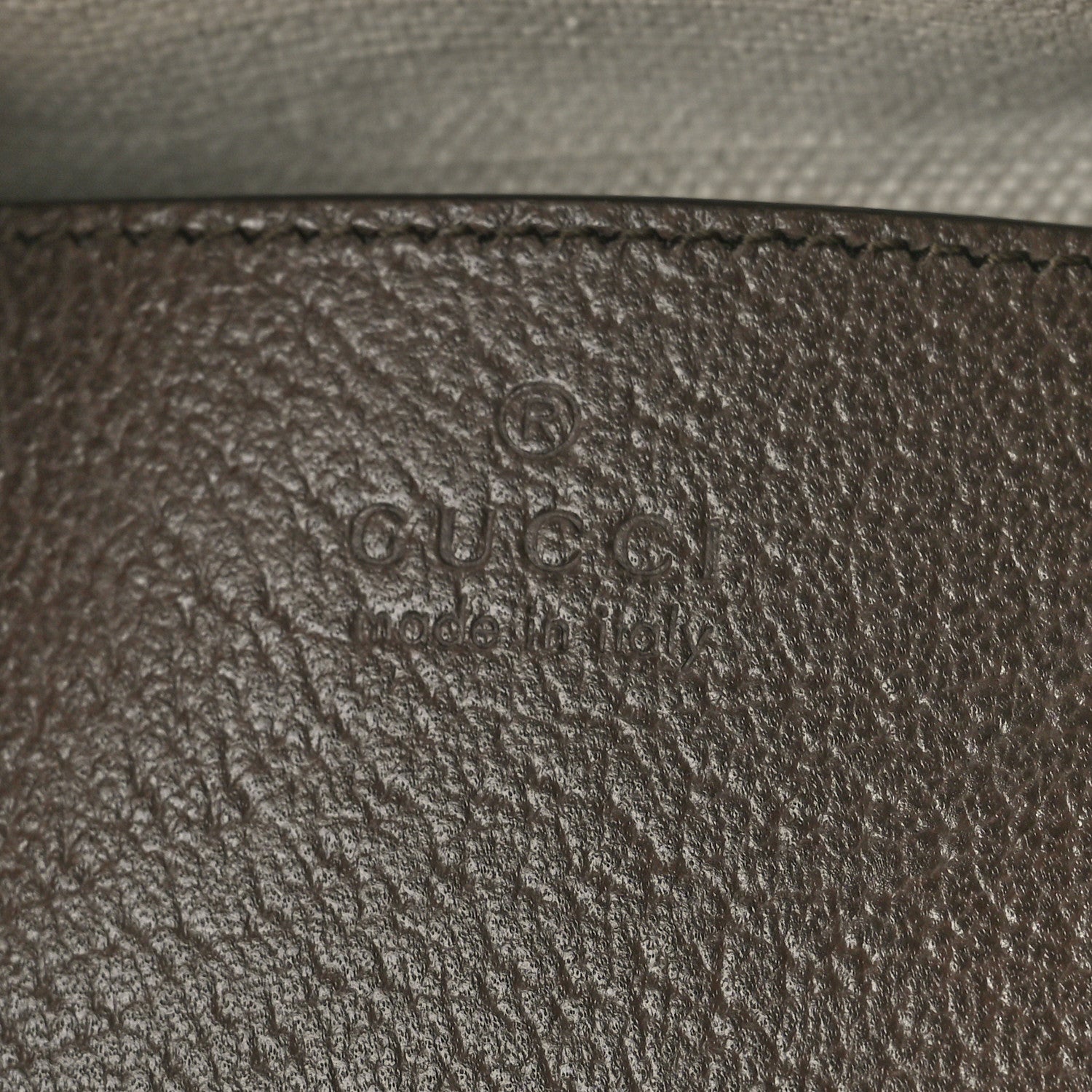 Gucci GG Supreme Monogram Textured Dollar Calfskin Web Mini Ophidia Top Handle Bag Beige Ebony New Acero 6 of 10