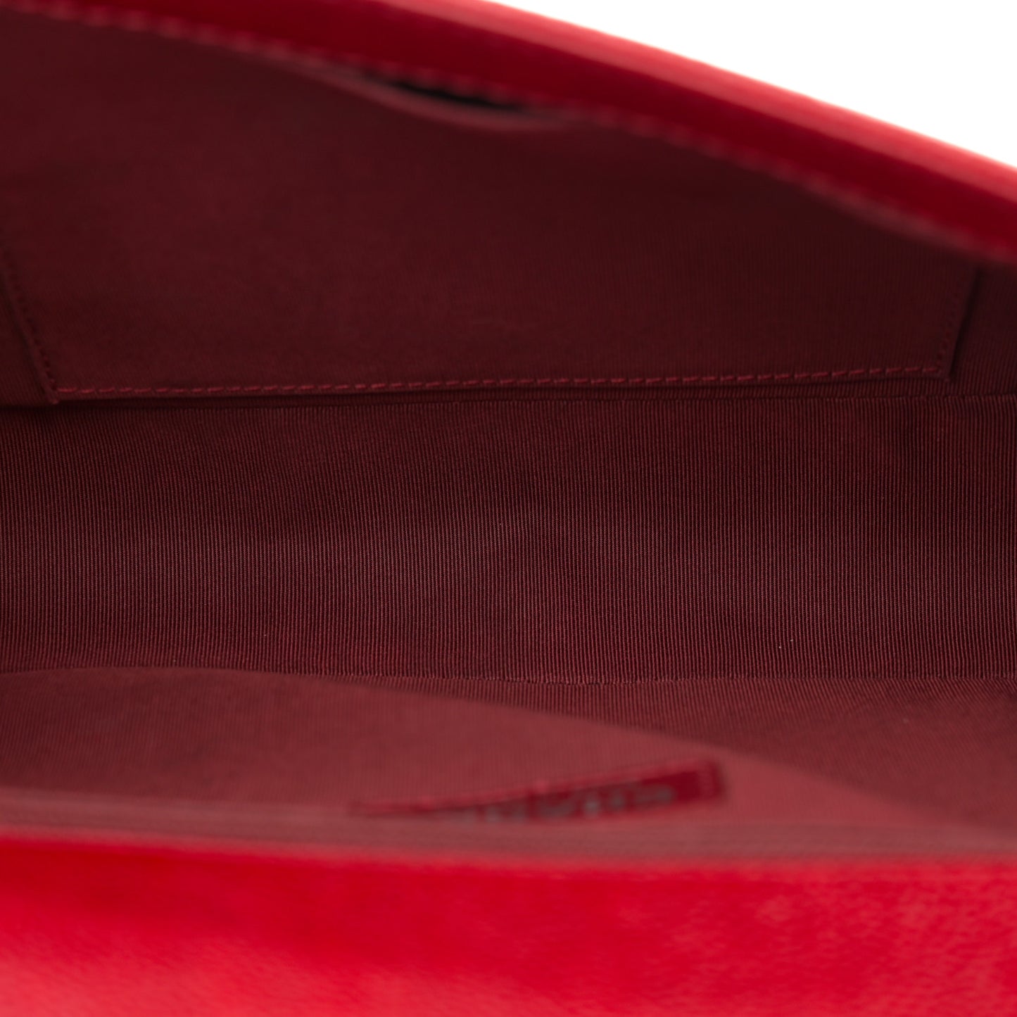 Caviar Quilted New Medium Boy Flap Dark Red
