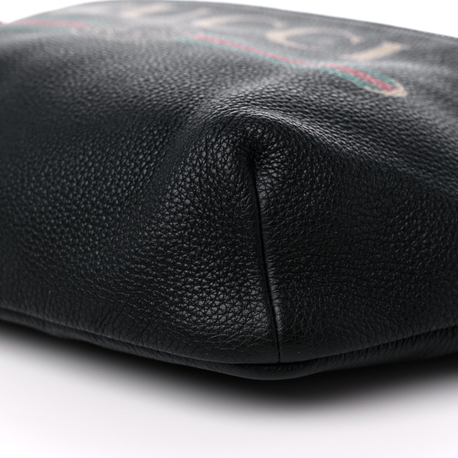 Gucci Grained Calfskin Logo Belt Bag Black 9 of 9