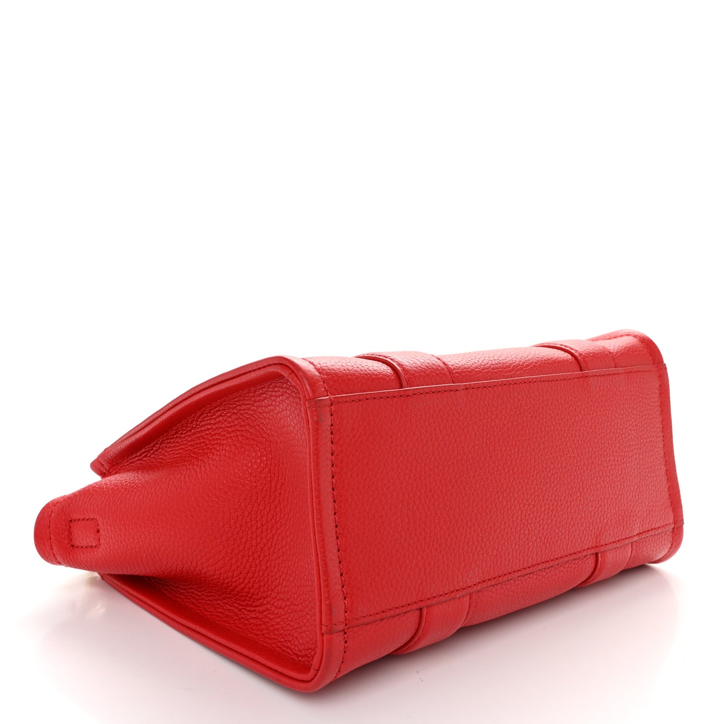 Grained Calfskin Small The Tote Bag True Red