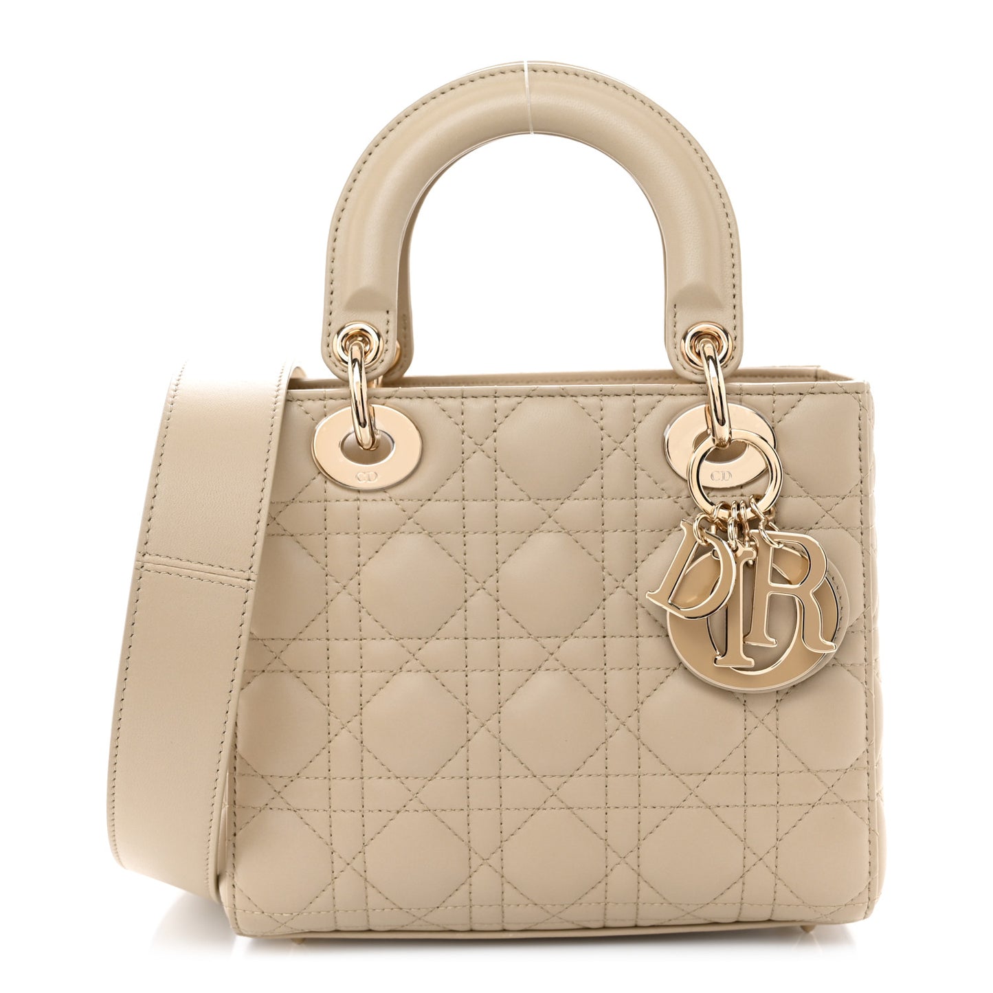 Lambskin Cannage Small My ABCDior Lady Dior Beige
