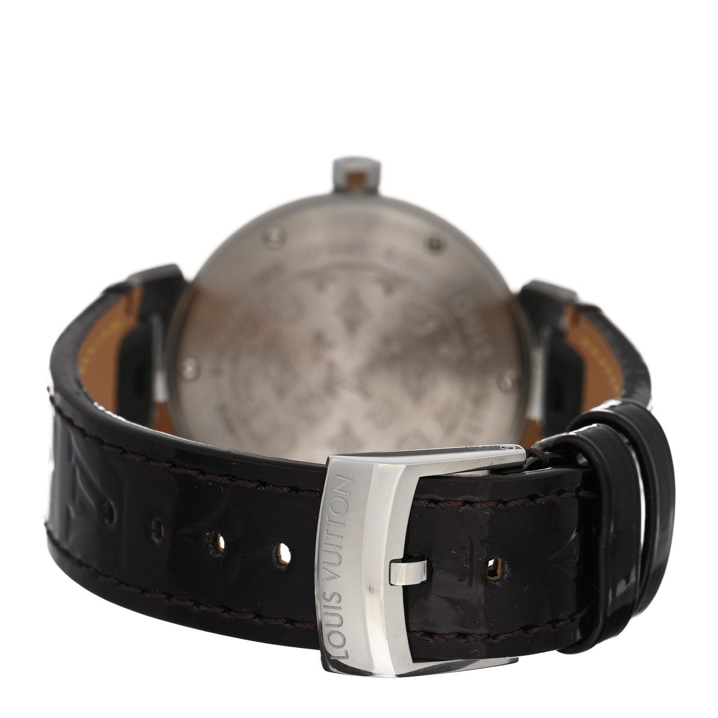 Stainless Steel Vernis 28mm Tambour Quartz Watch Brown
