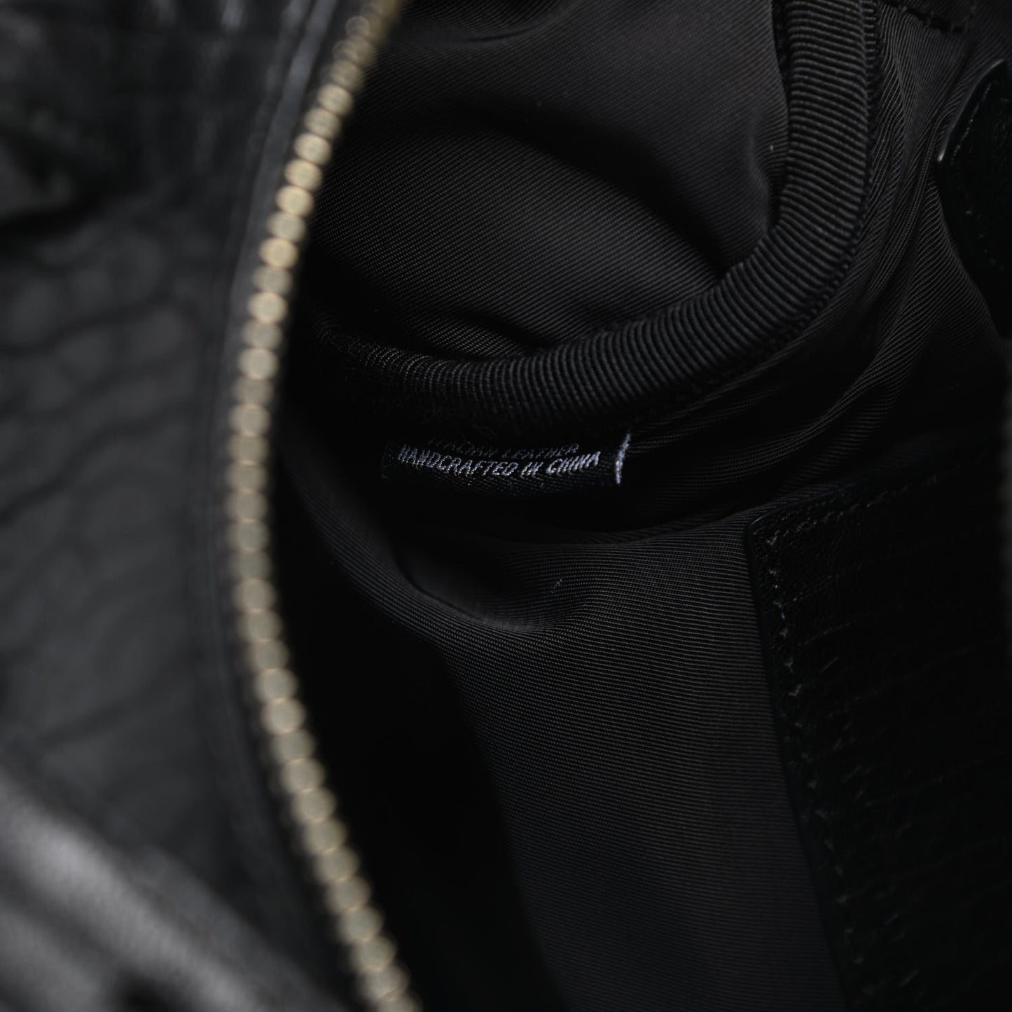 Pebbled Lambskin Mini Rockie Black Rhodium Hardware