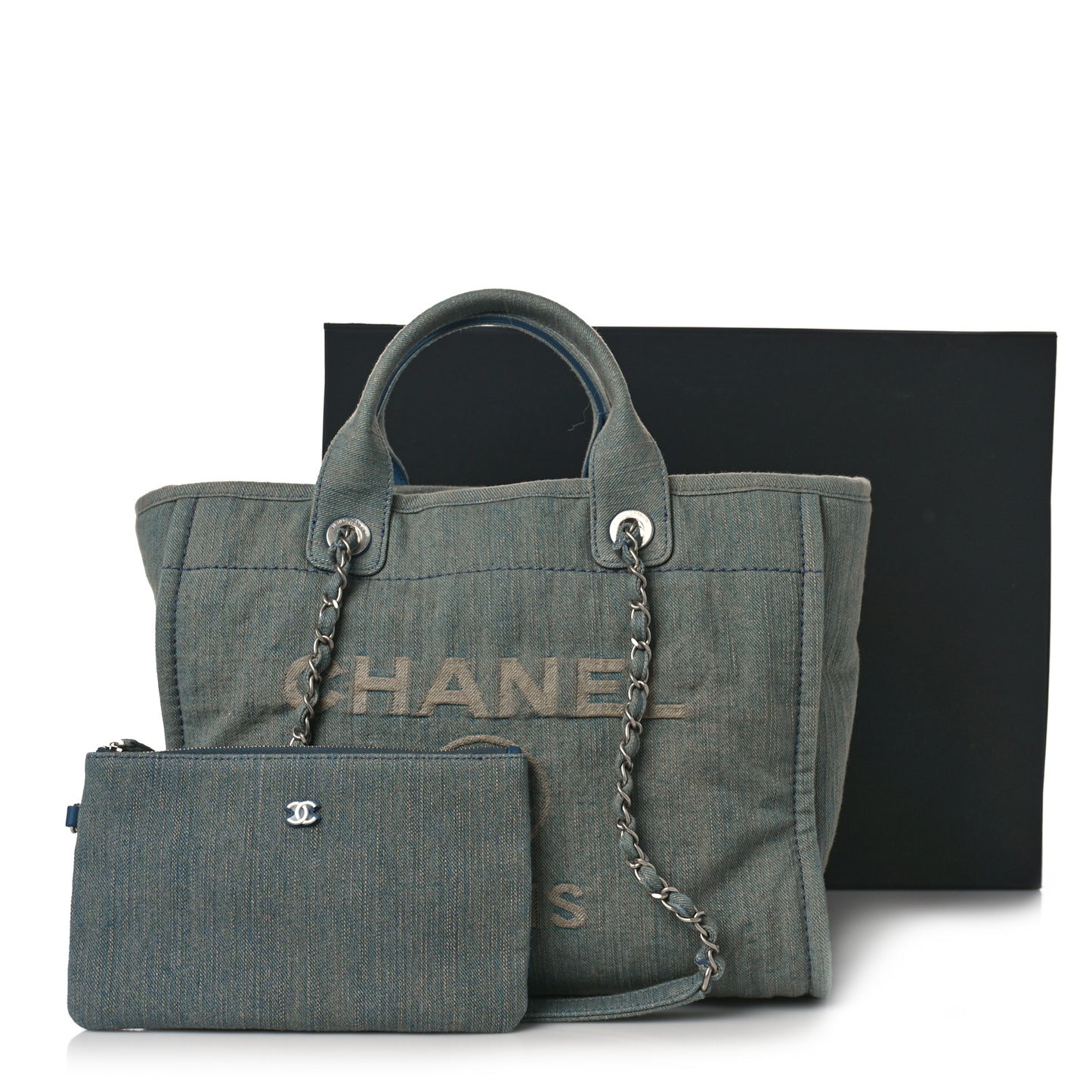 Denim Small Deauville Tote Light Blue