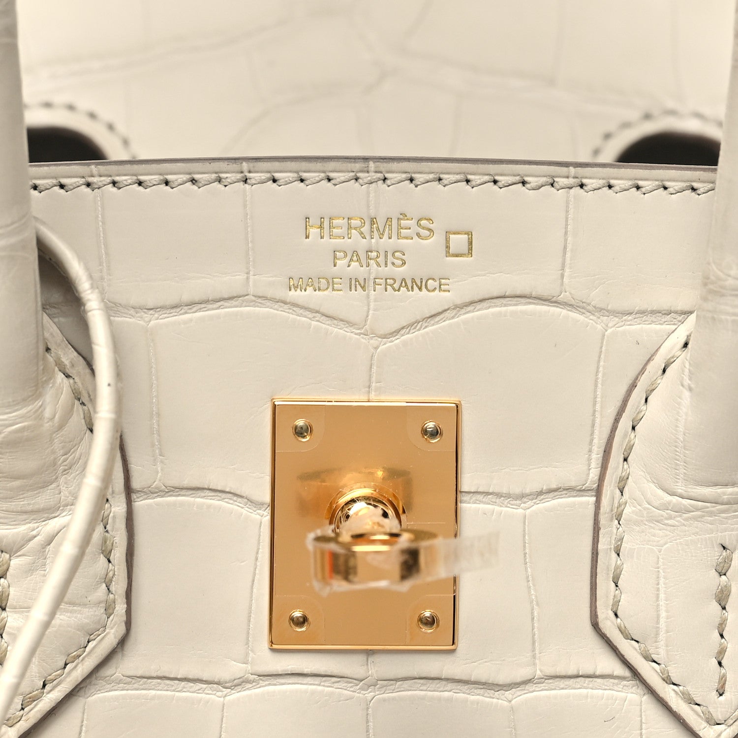 Hermes Matte Alligator Birkin 25 Beton 6 of 11