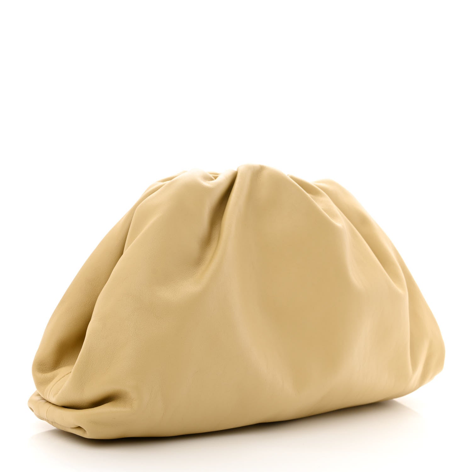 Bottega Veneta Smooth Butter Calf The Pouch Oversized Clutch Tapioca 3 of 10