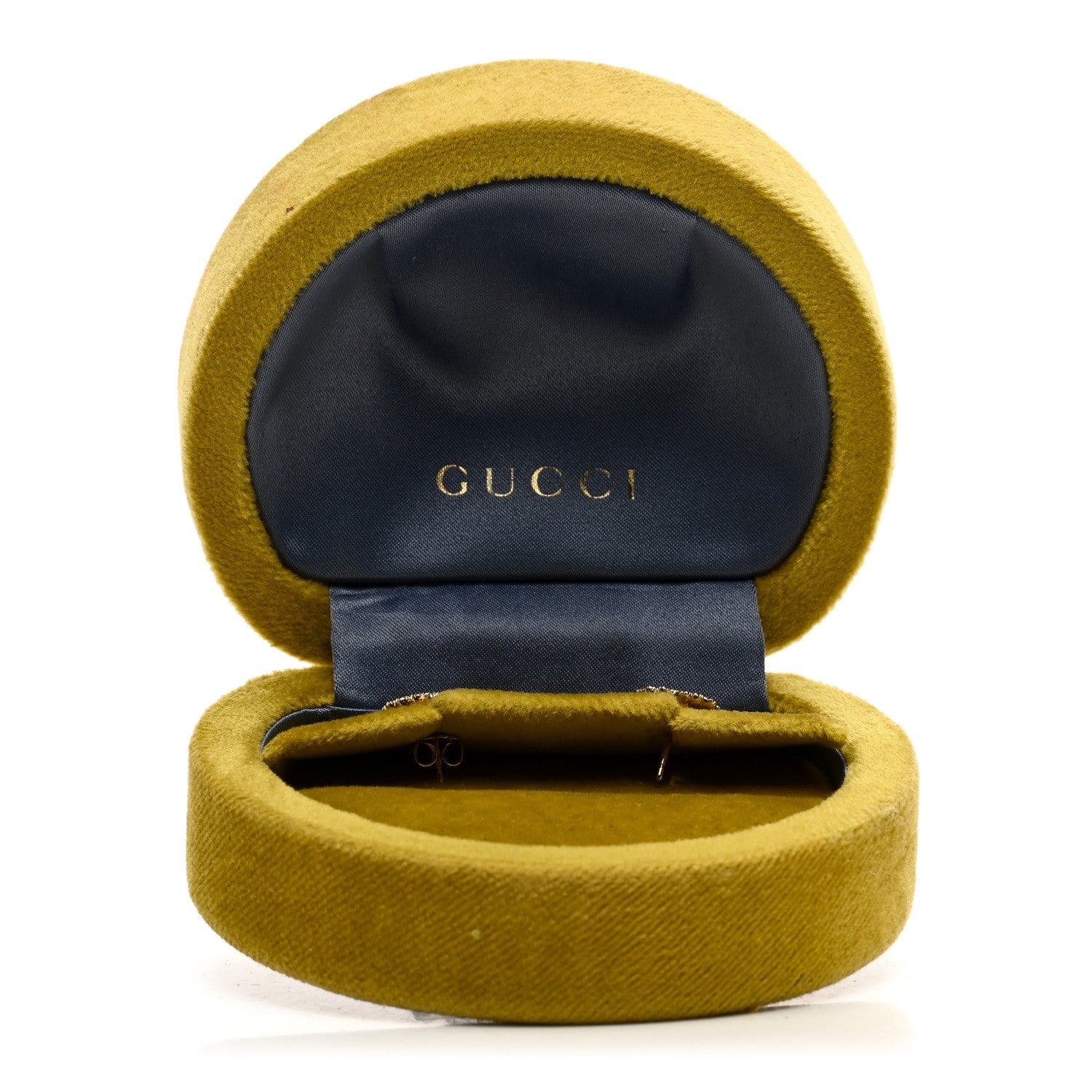 Gucci 18K Yellow Gold Diamond Running G Earrings 5 of 5