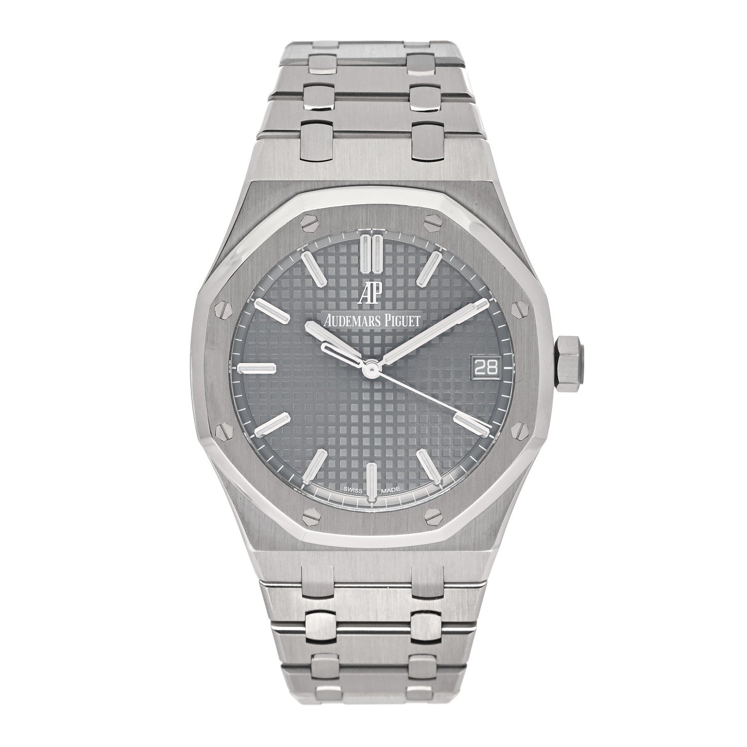 Audemars Piguet Stainless Steel 41mm Royal Oak Automatic Watch Grey 15500ST.OO.1220ST.02 1 of 4