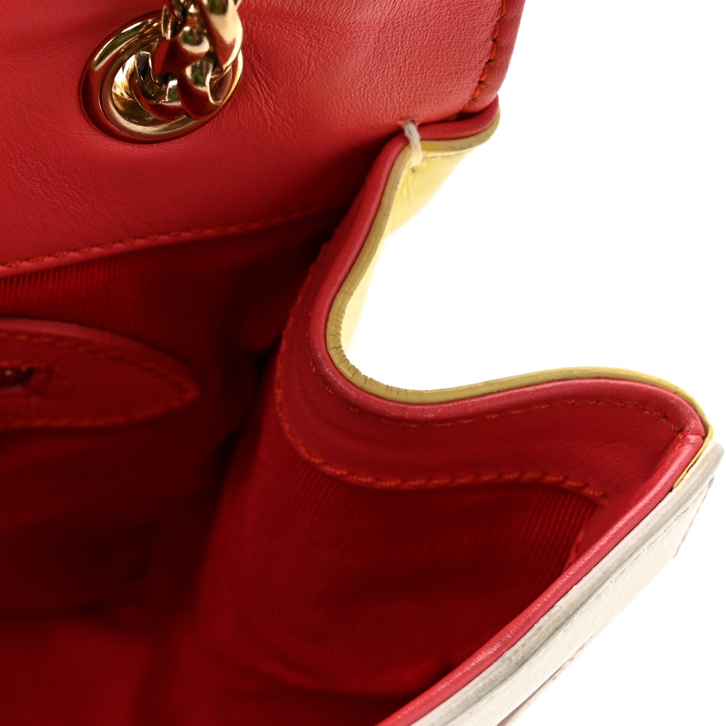 Calfskin Small Sweet Charity Shoulder Bag Multicolor