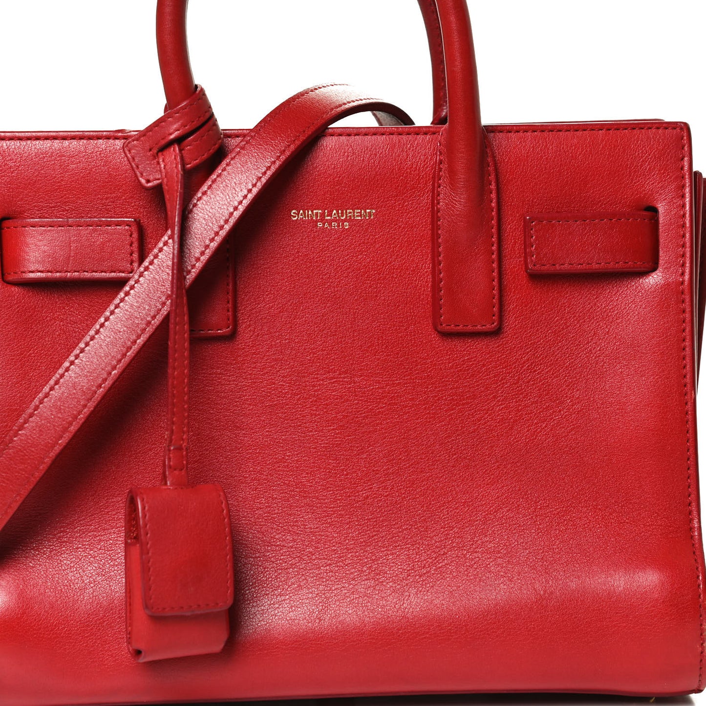 Calfskin Nano Sac De Jour Lipstick Red