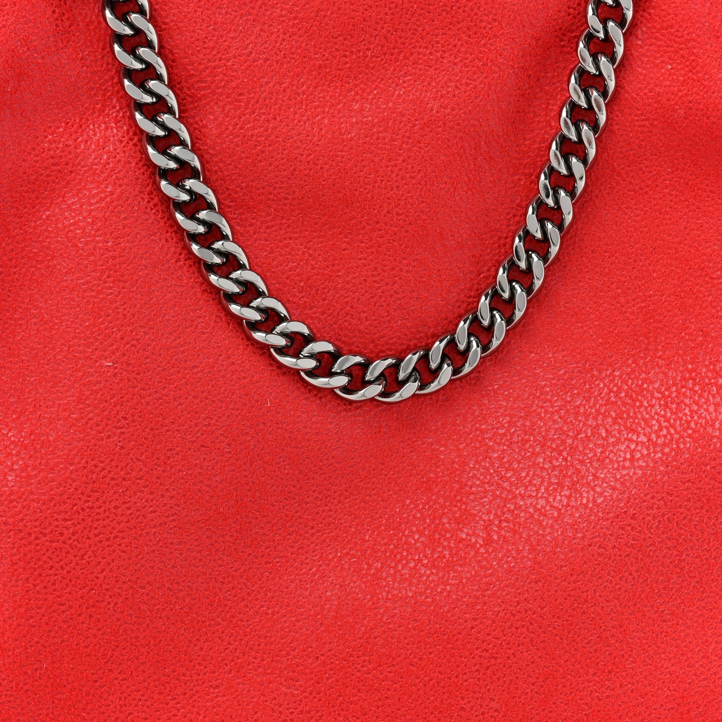 Shaggy Deer Mini Falabella Shoulder Bag Red