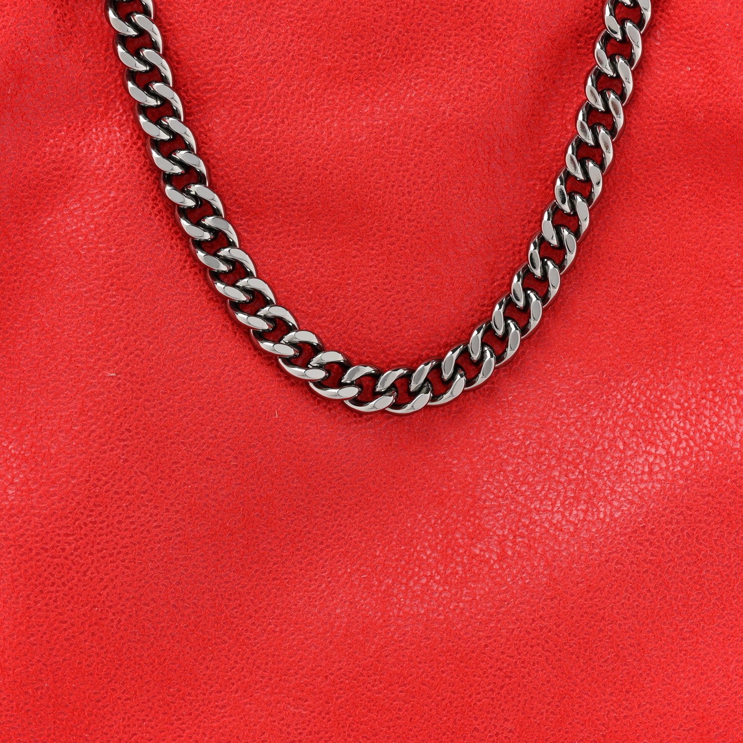 Stella McCartney Shaggy Deer Mini Falabella Shoulder Bag Red 7 of 9