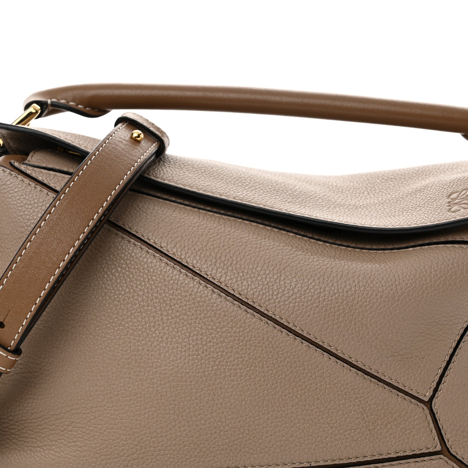 Loewe Grained Calfskin Small Puzzle Bag Sand Mink 8 of 15