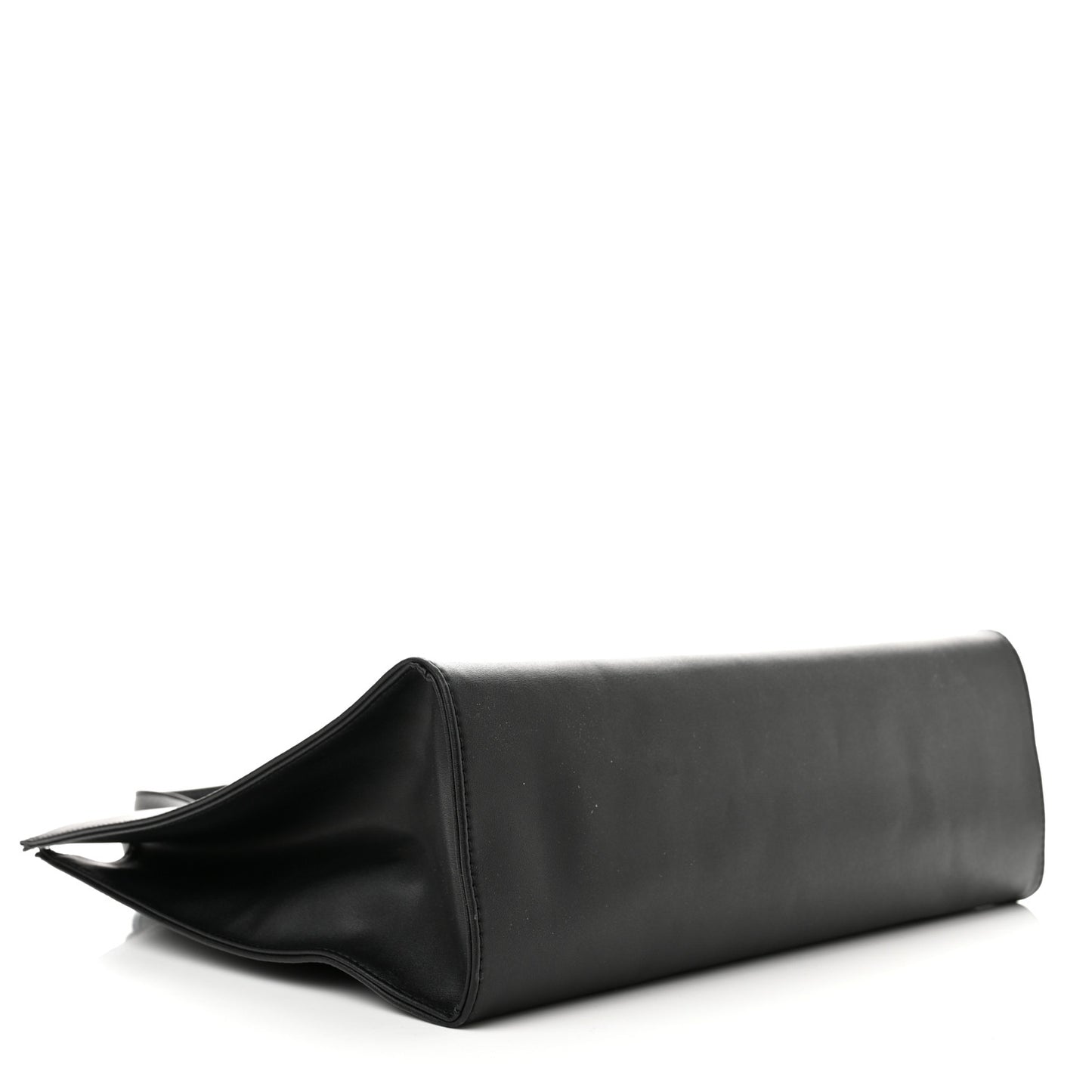 Vegan Leather Medium Shopping Bag Black