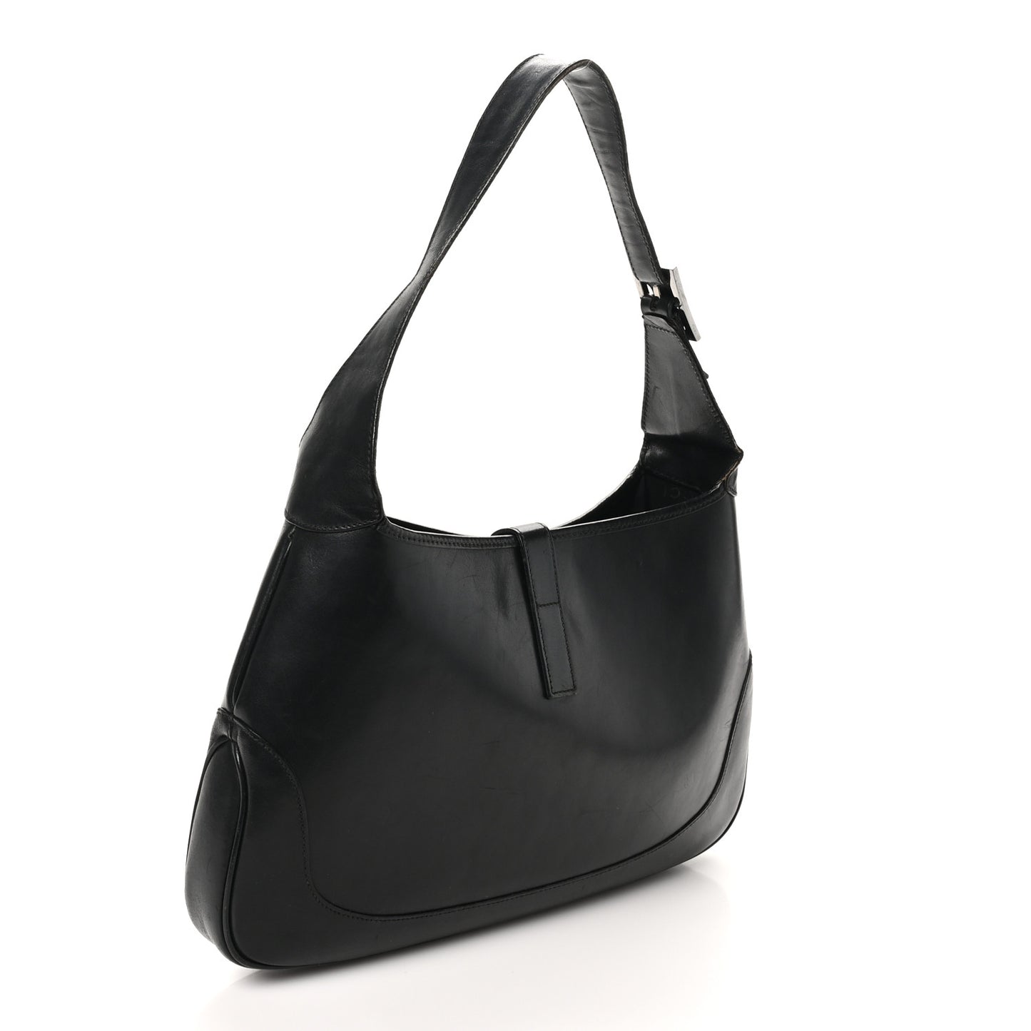 Calfskin Small Jackie O Hobo Black