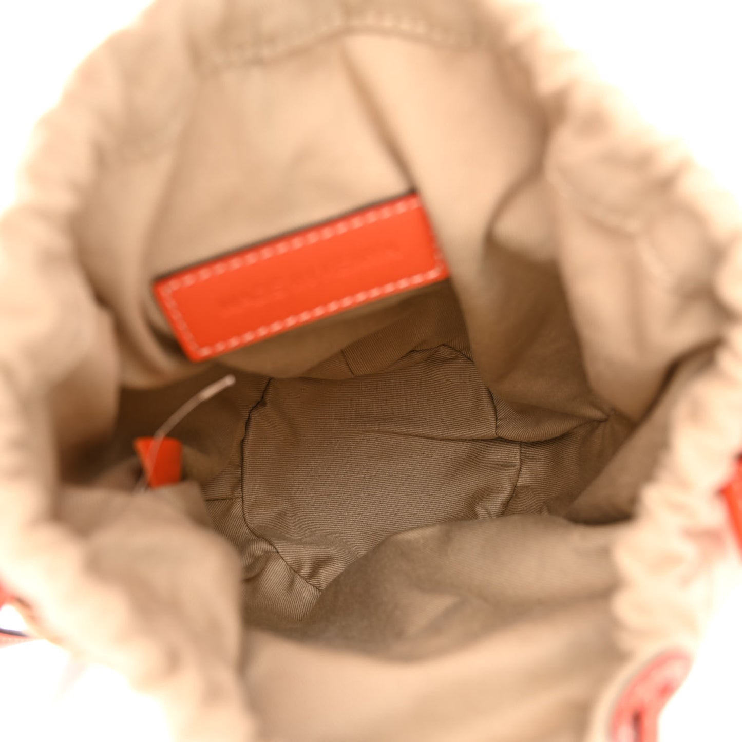 X MIFUKO Raffia Calfskin Basket Shoulder Bag Orange Fizz