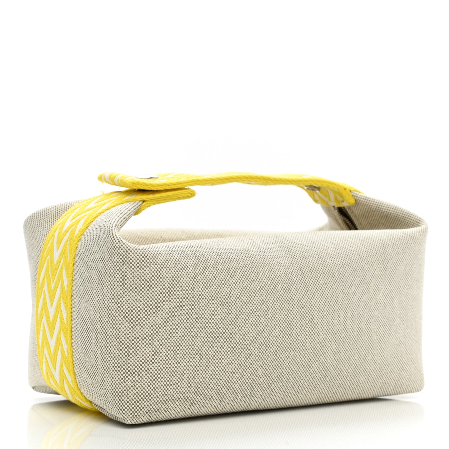 Canvas Small Bride-A-Brac Pouch Natural Jaune Citron