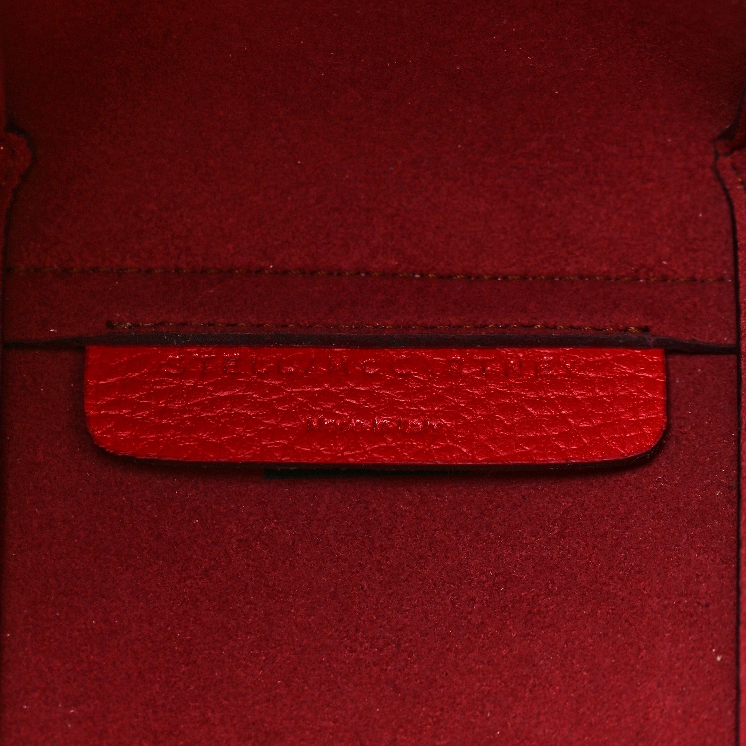 Stella McCartney Eco Alter Nappa East West Perforated Tote Bright Red 7 of 9