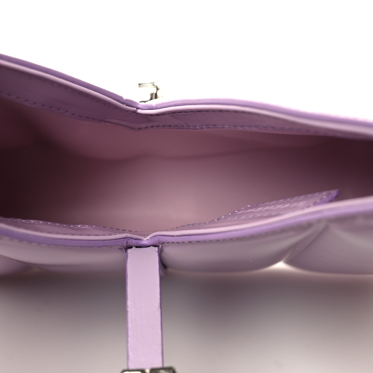 Givenchy Patent Padded Small Cut Out Shoulder Bag Lilac 5 of 10