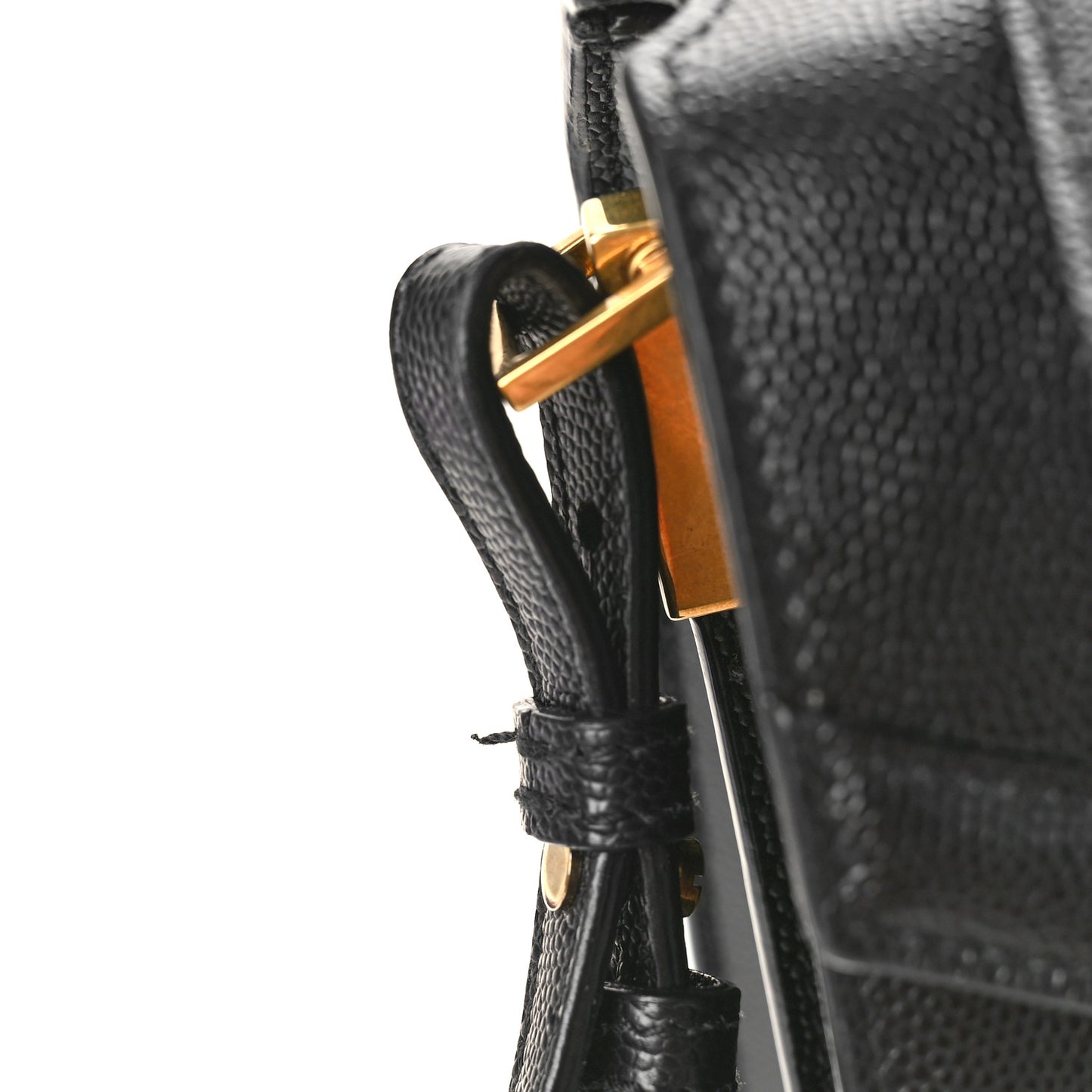Grain de Poudre Medium Classic Monogram Cassandra Top Handle Black Rouge Legion