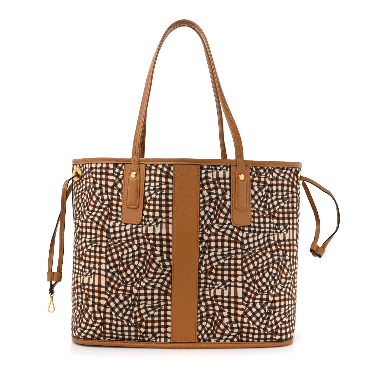 MCM Visetos Large Liz Reversible Shopper Tote Cognac 3 of 17