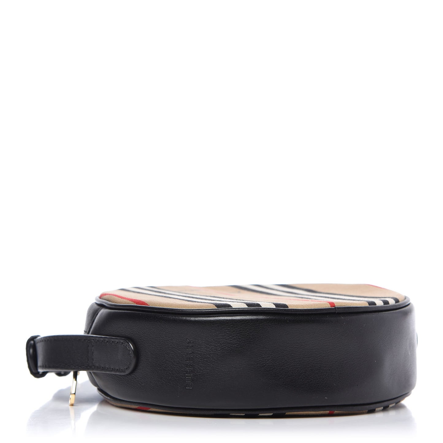 E-Canvas Calfskin Icon Stripe Louise Bag Archive Beige