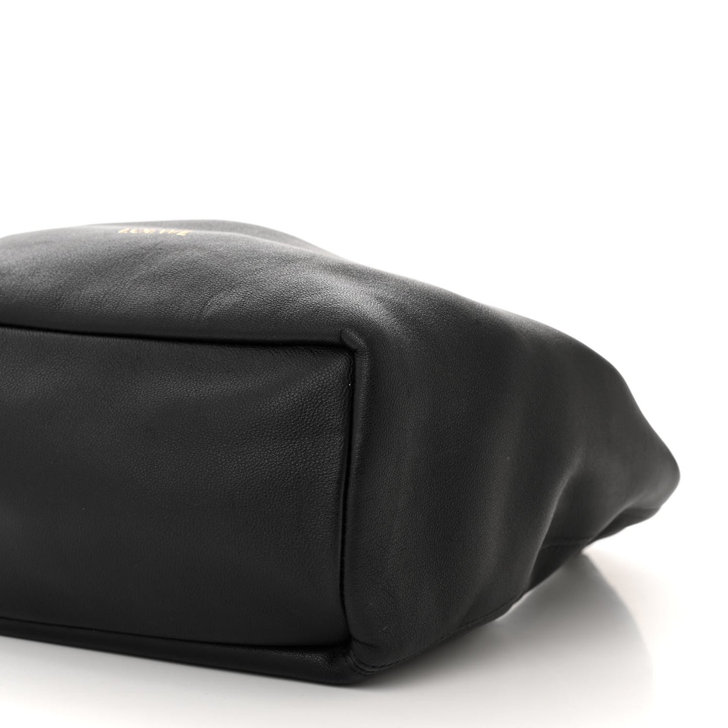 Buttery Nappa Lambskin Small Squeeze Bag Black
