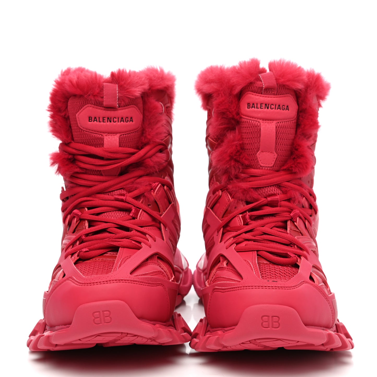 Mesh Nylon Faux Fur Mens Track Hike Sneakers 45 Red