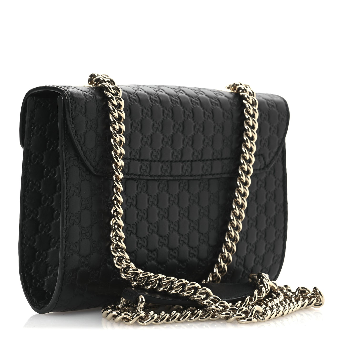 Microguccissima Mini Emily Shoulder Bag Black
