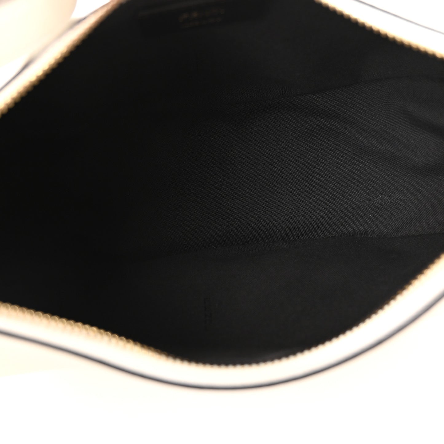 Vitello Grace Matte Small Fendigraphy Hobo Bag White Ice