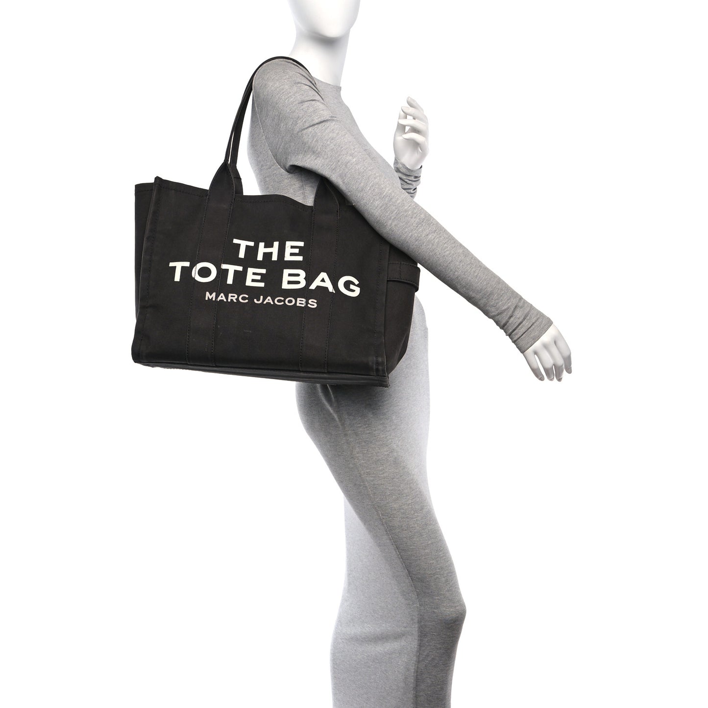 Cotton Canvas Large The Tote Bag Black