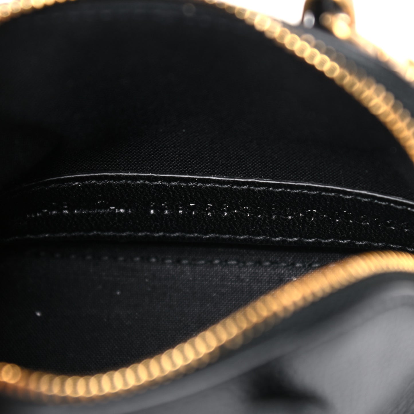 Grained Calfskin Logo Mini Ville Top Handle Bag Black White