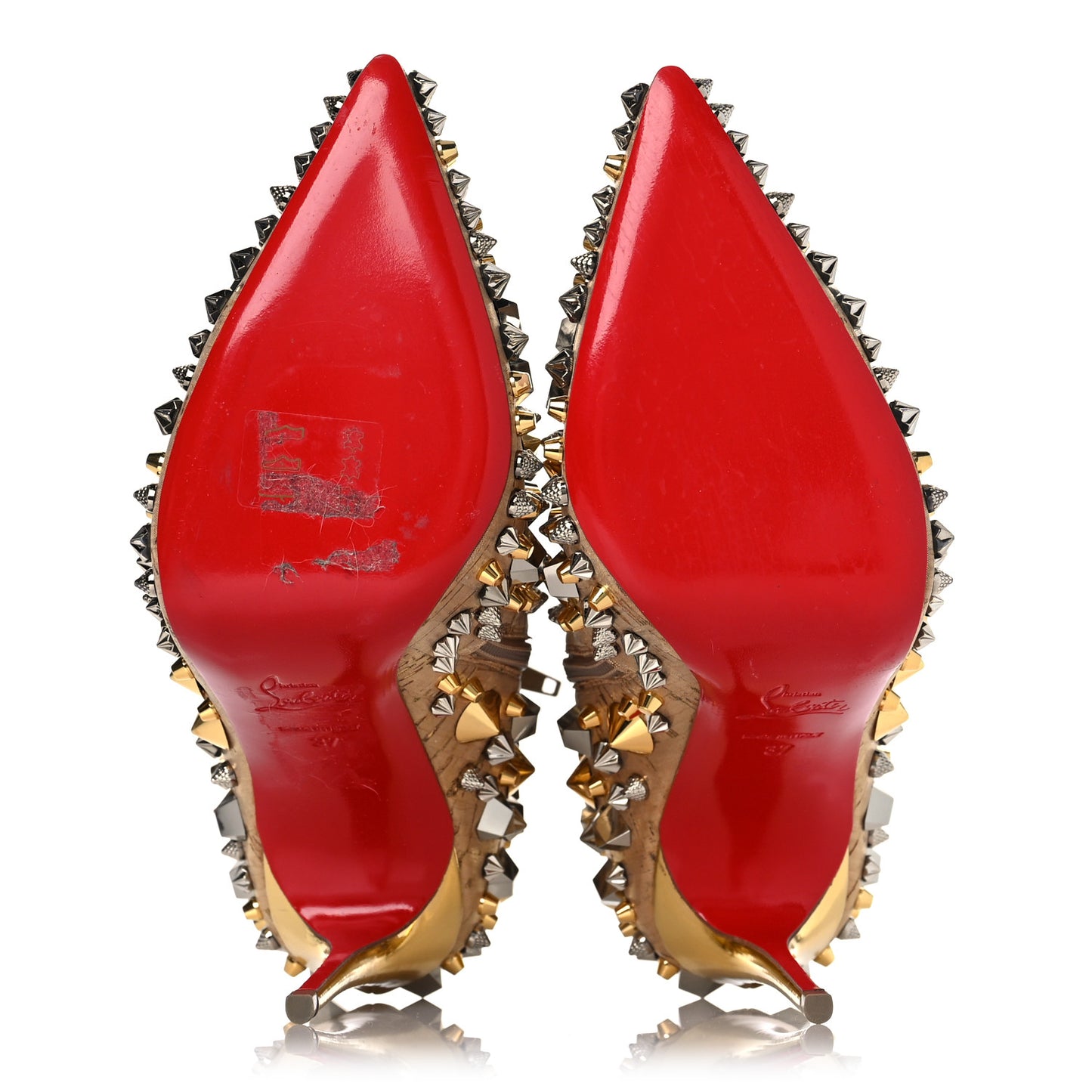 Liege Pepite Specchio So Full Kate 100 Ankle Boots 37 Gold Multicolor