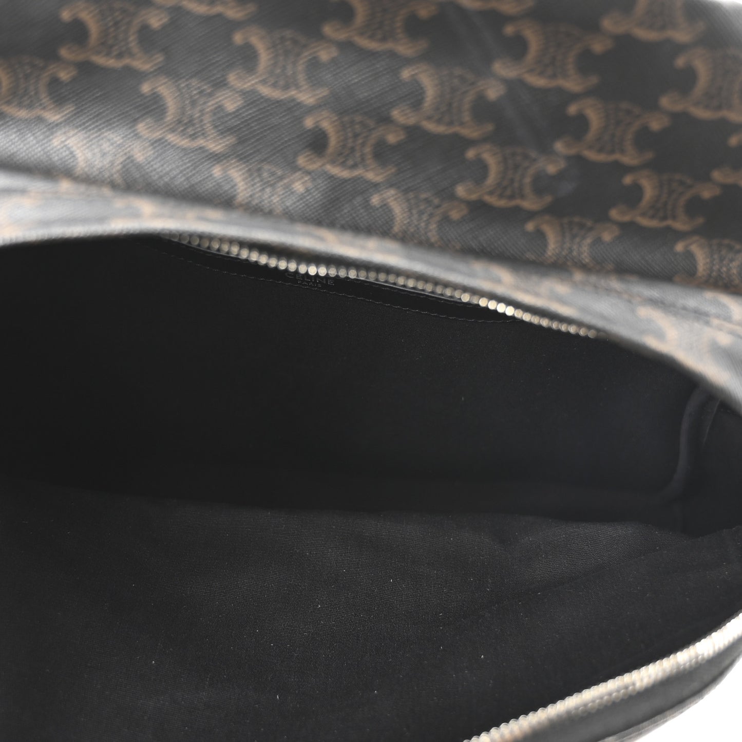 Triomphe Canvas XL Calfskin Backpack Black
