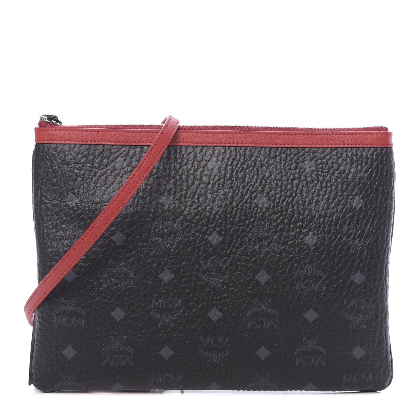 Visetos Crossbody Pouch Black Red