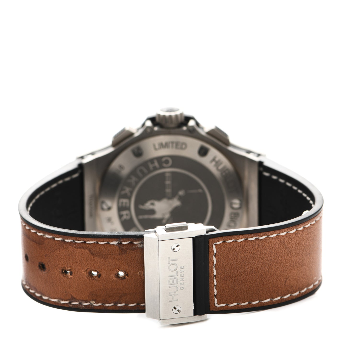 Titanium Ceramic Calfskin 44mm "Chukker" Big Bang Automatic Watch Brown 317.NM.1137.VR