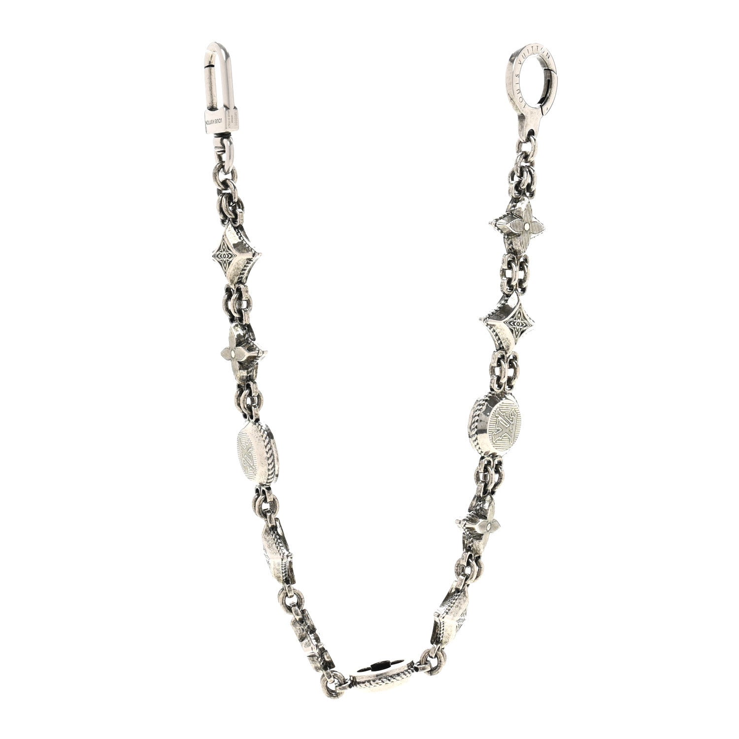 Louis Vuitton Metal Western Chain Belt and Bag Charm 1709377