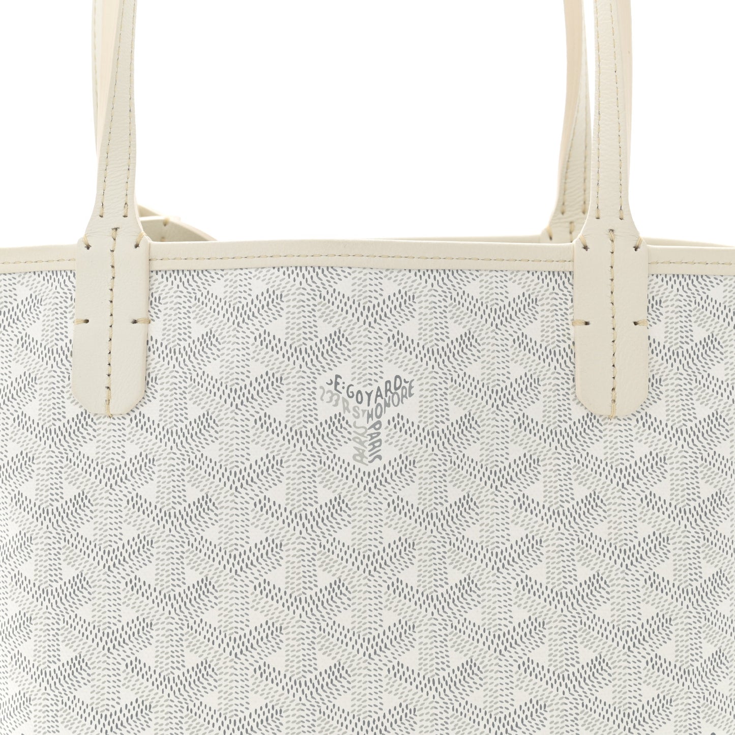 Goyardine Reversible Mini Anjou White