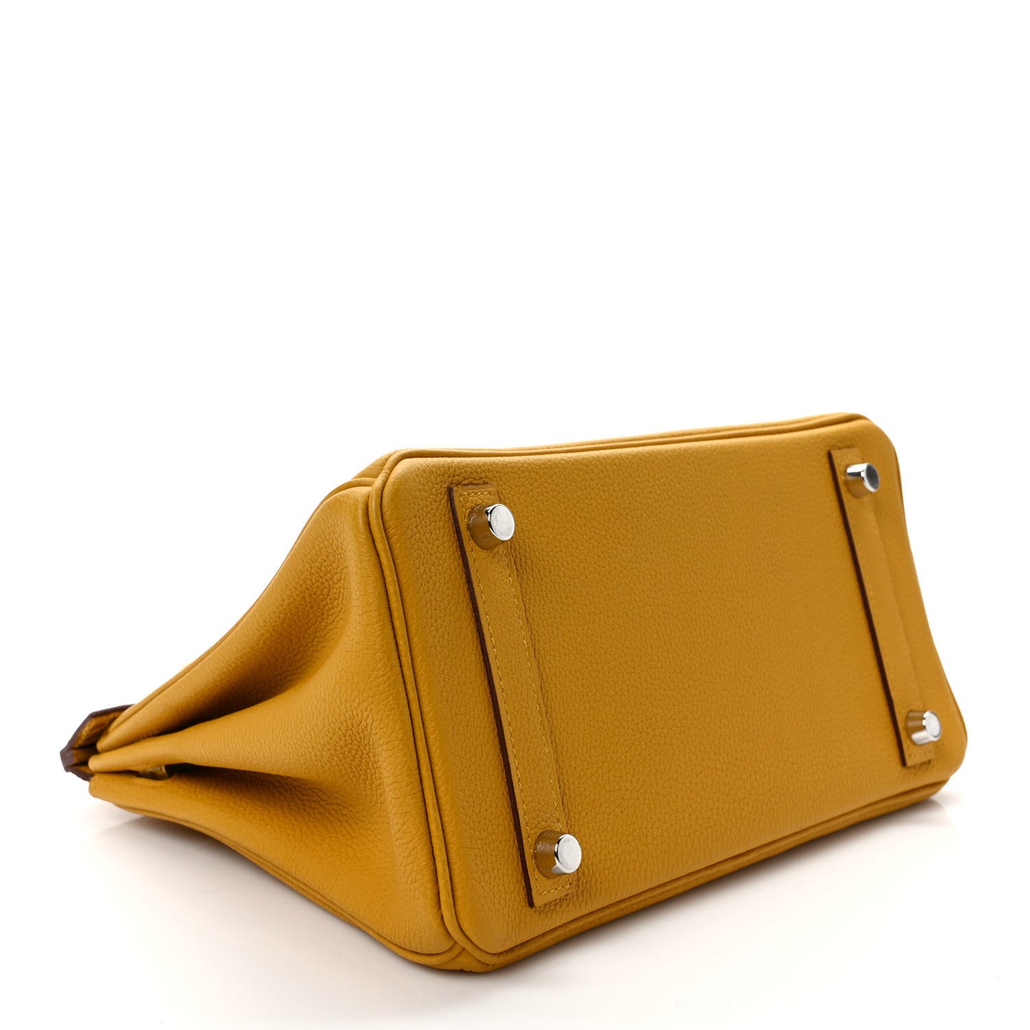 Togo Shiny Niloticus Crocodile Birkin Touch 25 Jaune Ambre