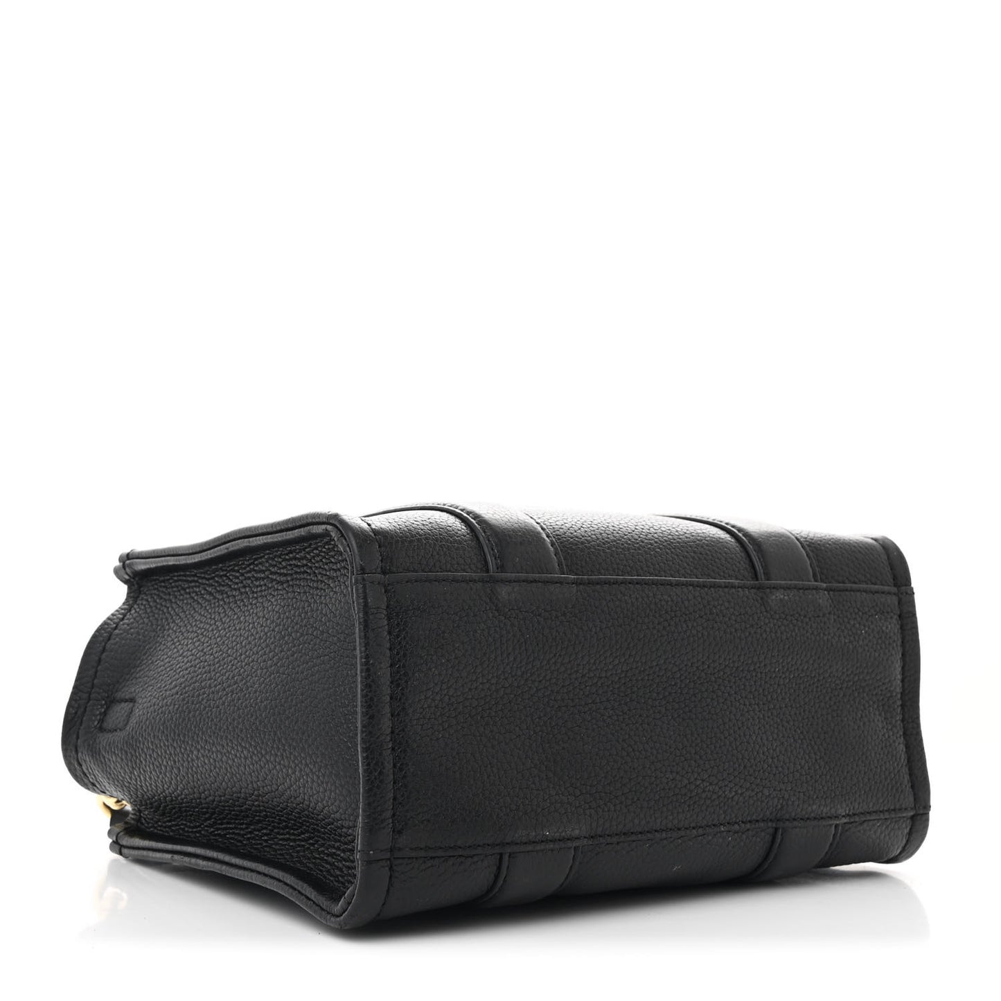 Grained Calfskin Small The Tote Bag Black