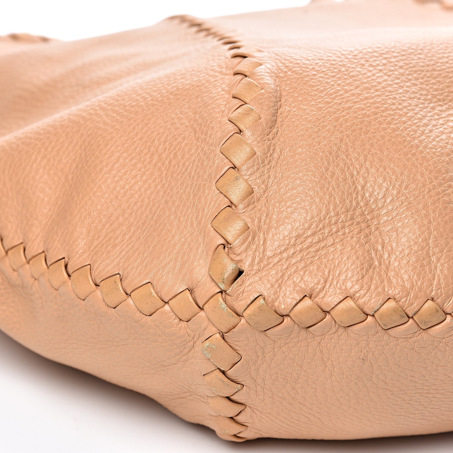 Cervo Deerskin Large Hobo Carmel