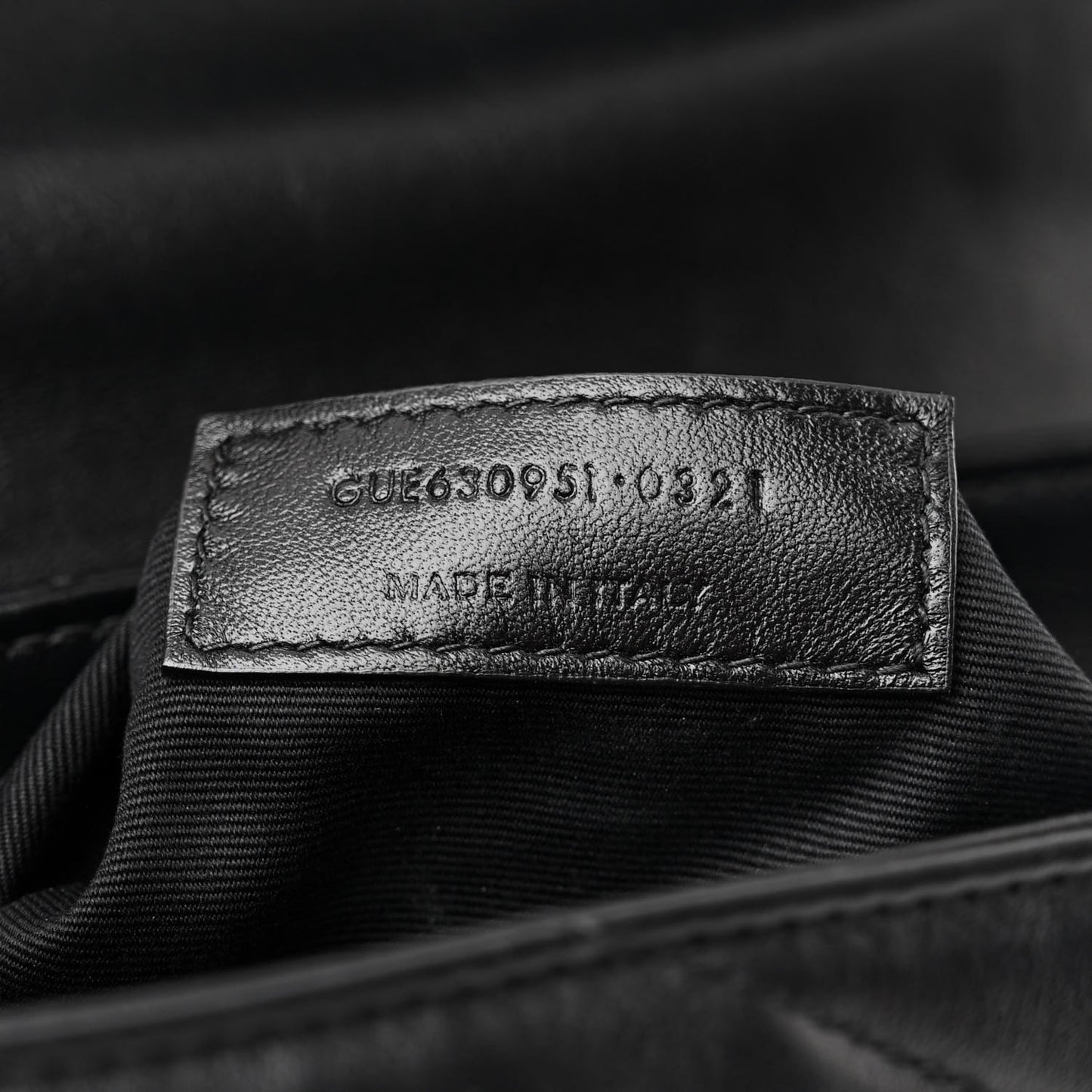 SAINT LAURENT Calfskin Y Quilted Monogram Monochrome Toy Loulou Crossbody Bag Black